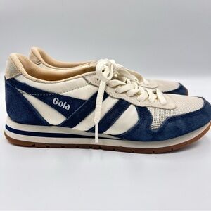 Gola x J Crew Daytona Blue and Cream Sneakers women’s 8
